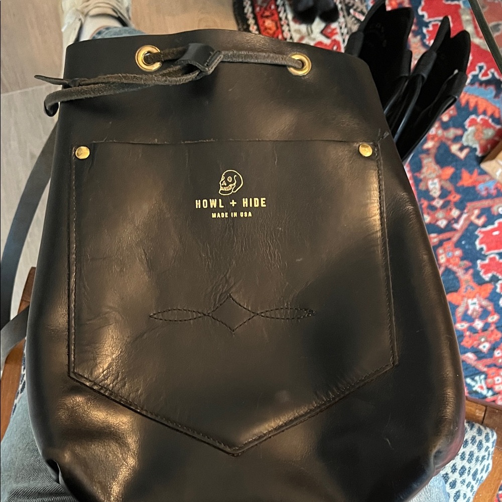 Howl + Hide authentic leather  bag